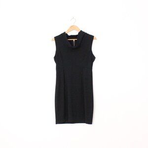 *Alfred Sung Pure Cowl Neck Black Dress
